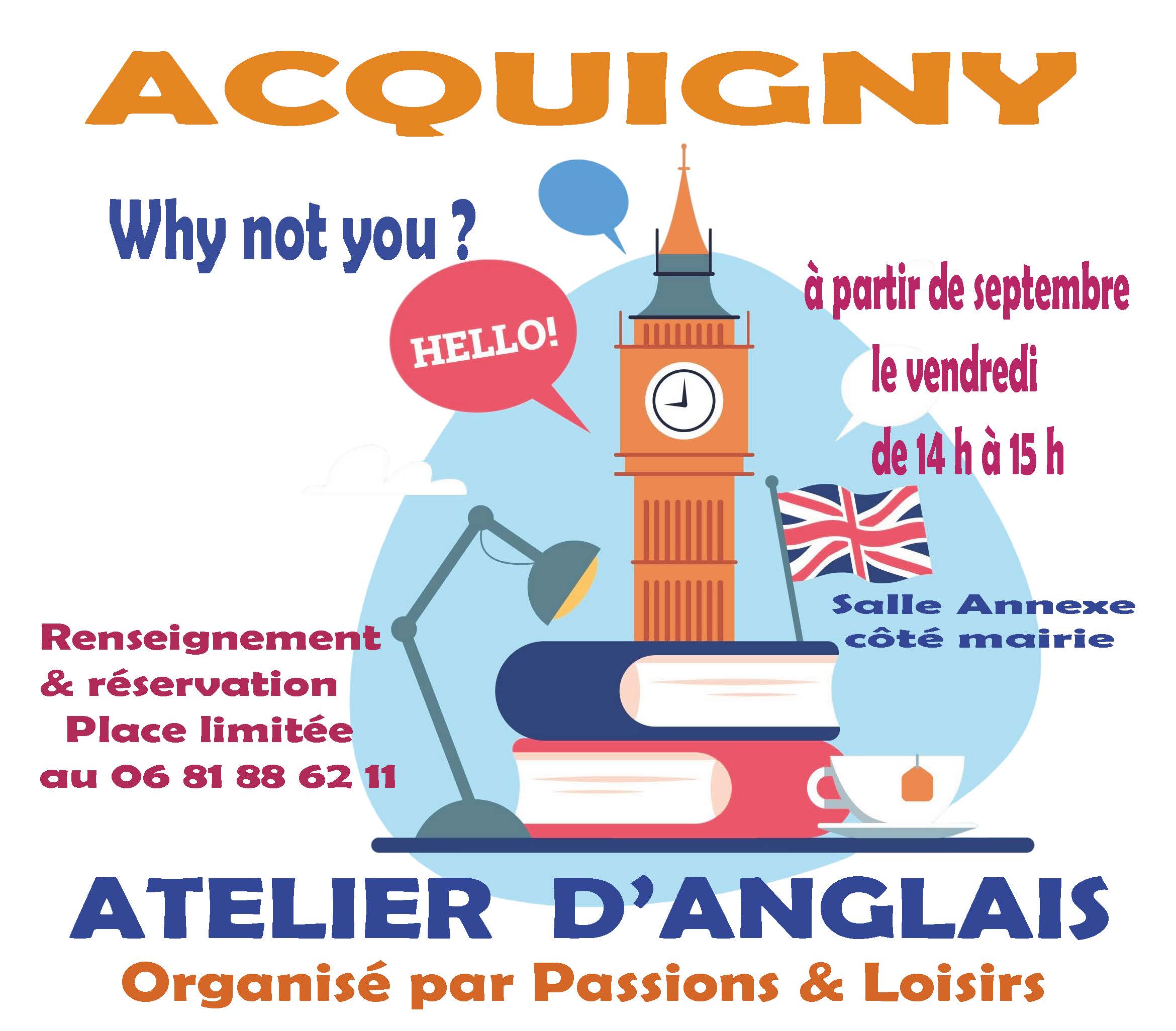 AFFICHE ATELIER D ANGLAIS - 1