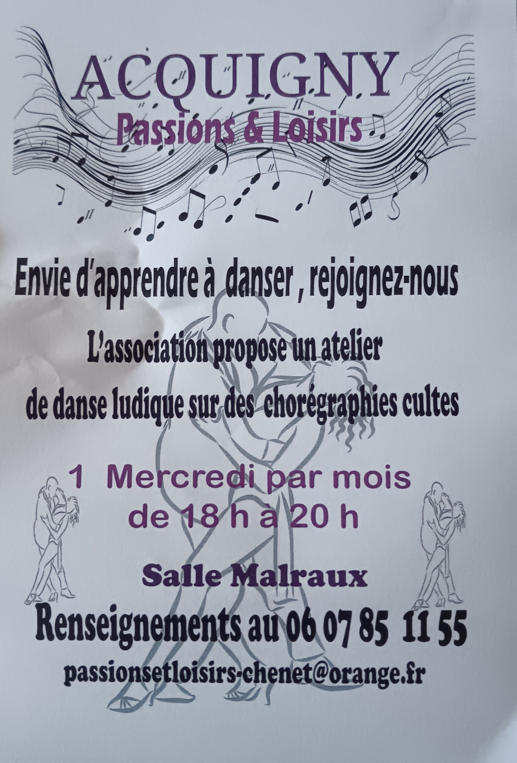 COURS DE DANSE ACQUIGNY